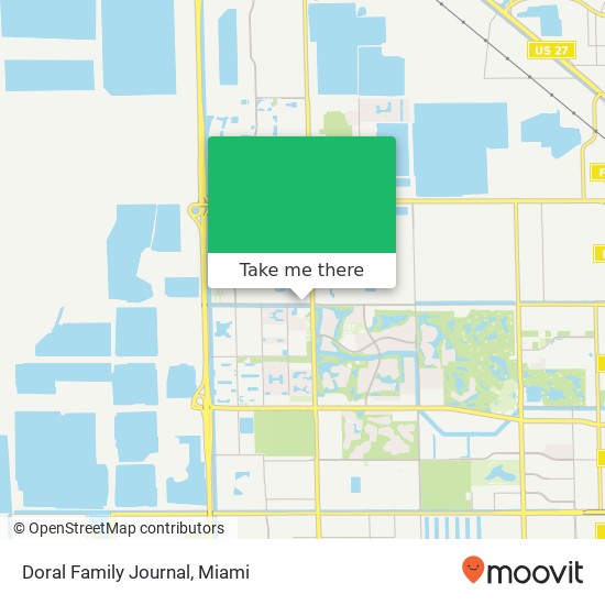 Mapa de Doral Family Journal