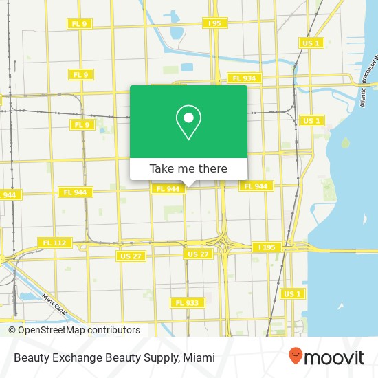 Beauty Exchange Beauty Supply map