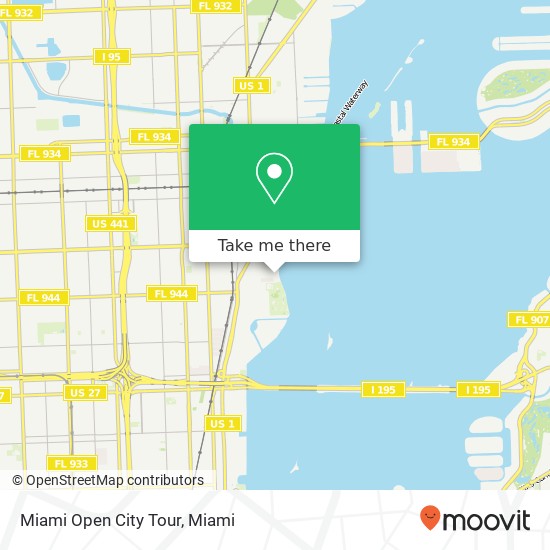 Miami Open City Tour map