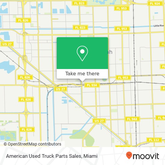 Mapa de American Used Truck Parts Sales