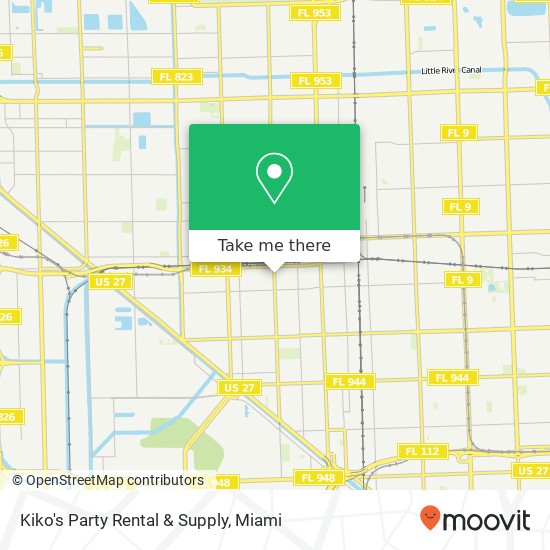 Mapa de Kiko's Party Rental & Supply