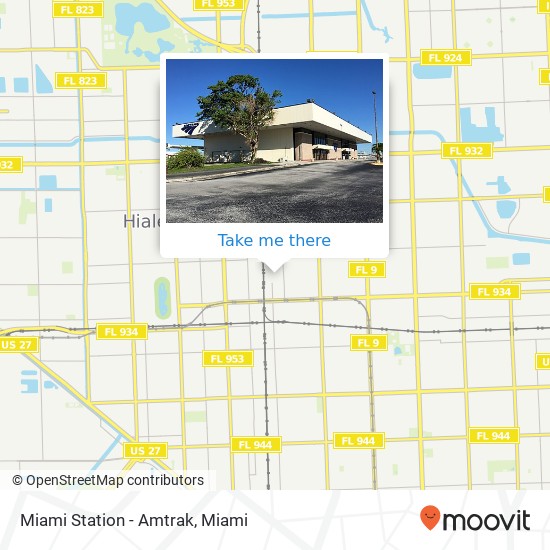Miami Station - Amtrak map