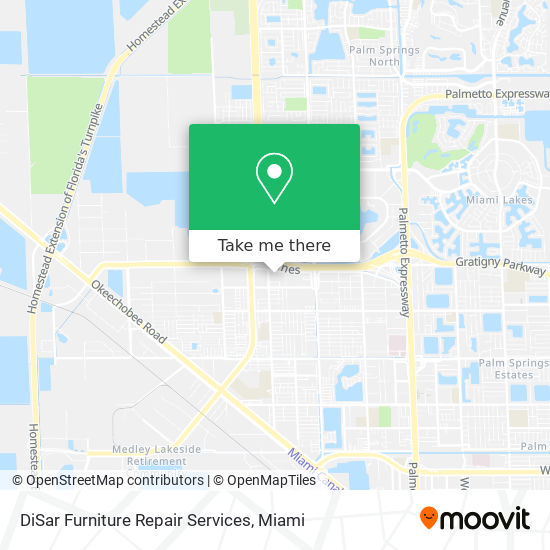 DiSar Furniture Repair Services map