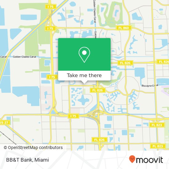 BB&T Bank map