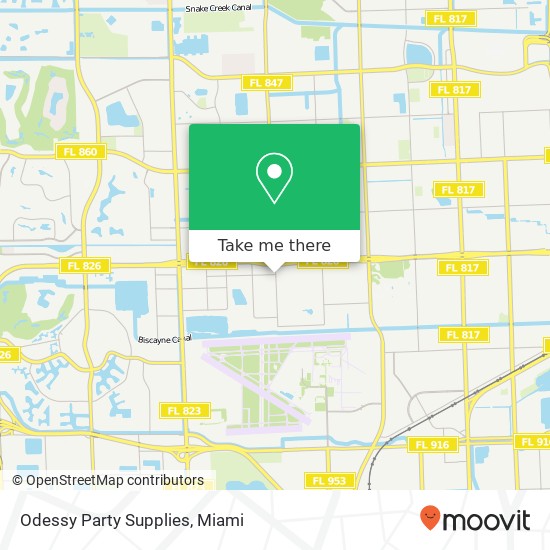 Odessy Party Supplies map