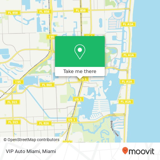 VIP Auto Miami map