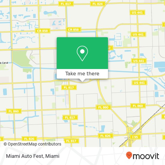 Miami Auto Fest map