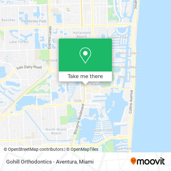 Mapa de Gohill Orthodontics - Aventura