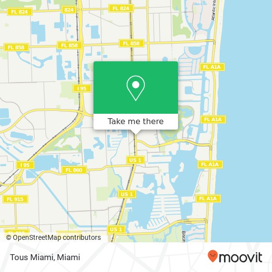 Mapa de Tous Miami
