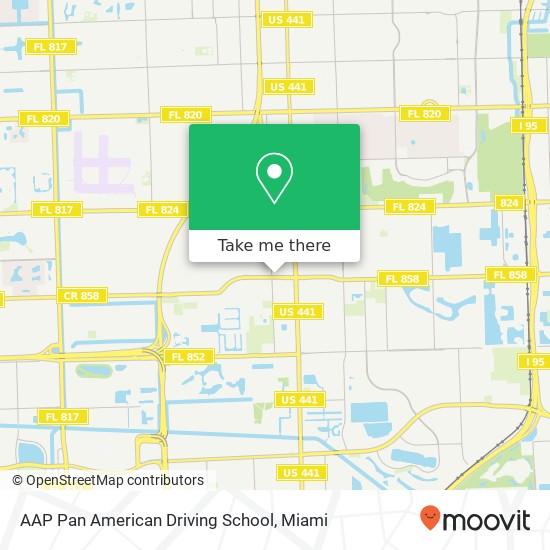 AAP Pan American Driving School map