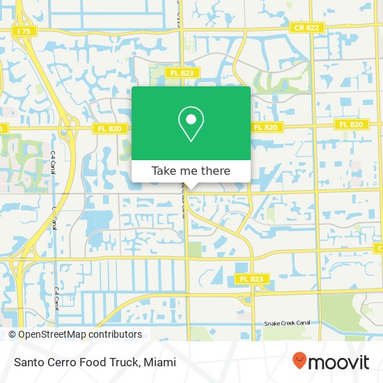 Santo Cerro Food Truck map