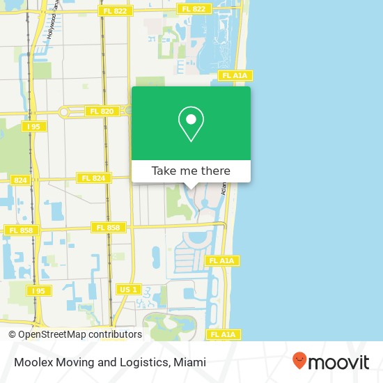 Moolex Moving and Logistics map