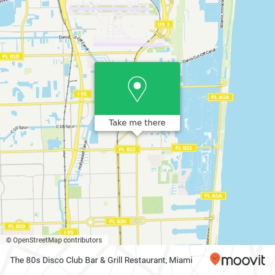 Mapa de The 80s Disco Club Bar & Grill Restaurant