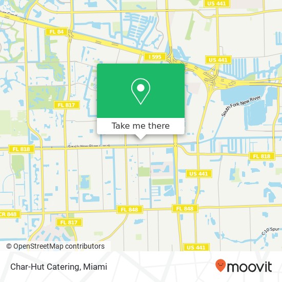 Mapa de Char-Hut Catering