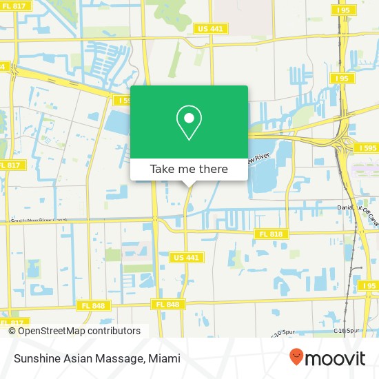 Sunshine Asian Massage map