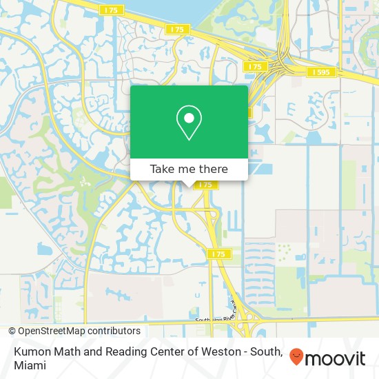 Mapa de Kumon Math and Reading Center of Weston - South