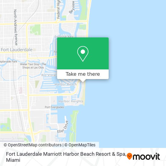 Mapa de Fort Lauderdale Marriott Harbor Beach Resort & Spa