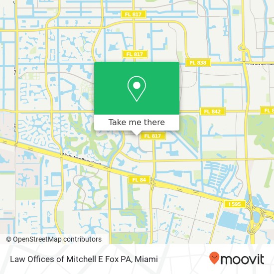 Mapa de Law Offices of Mitchell E Fox PA