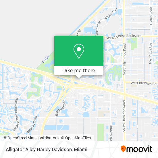 Mapa de Alligator Alley Harley Davidson