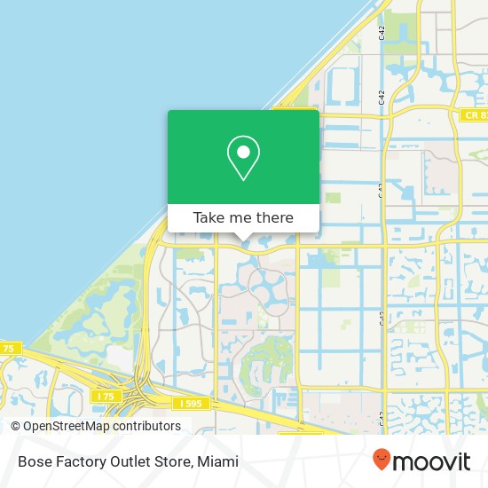 Mapa de Bose Factory Outlet Store