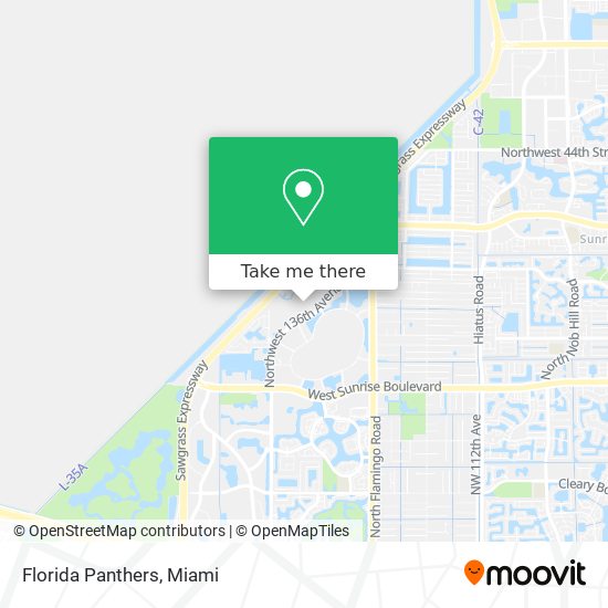 Florida Panthers map