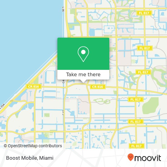 Mapa de Boost Mobile