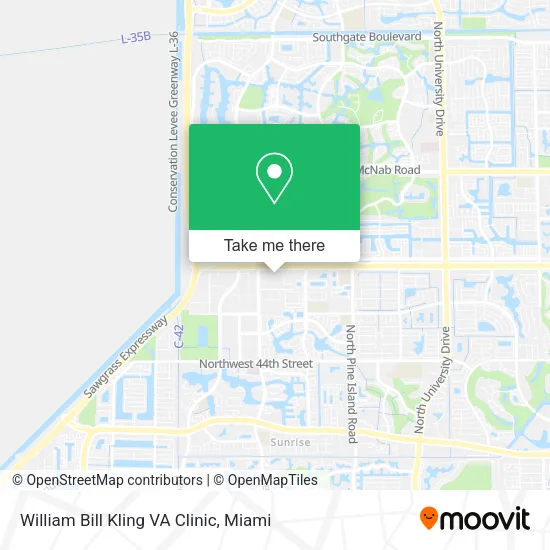 William Bill Kling VA Clinic map