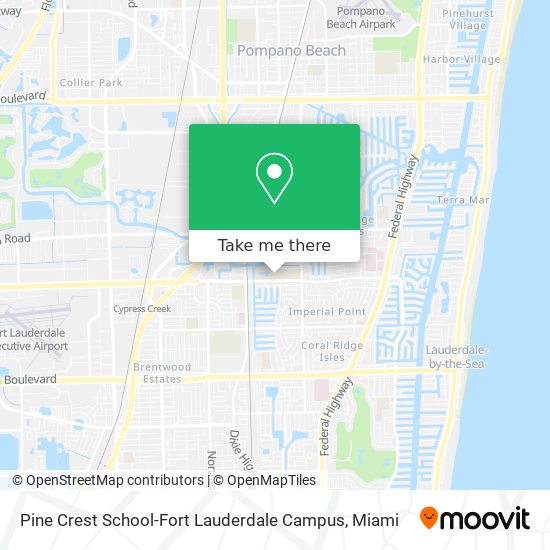 Mapa de Pine Crest School-Fort Lauderdale Campus