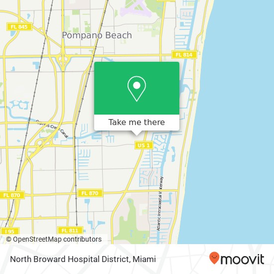 North Broward Hospital District map