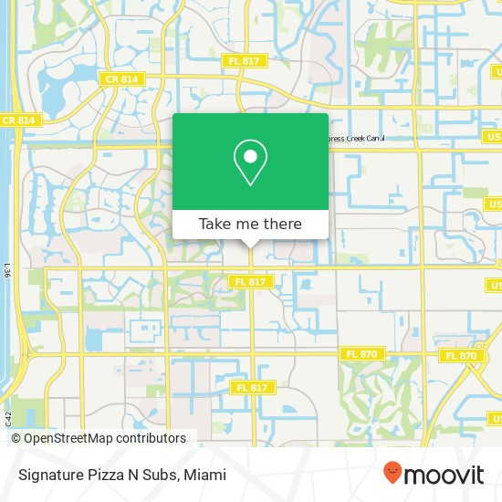 Mapa de Signature Pizza N Subs