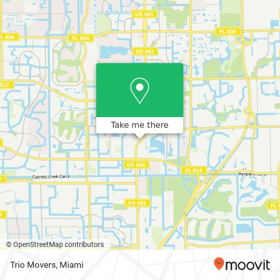 Mapa de Trio Movers