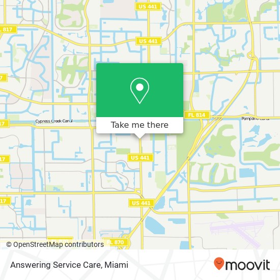 Mapa de Answering Service Care