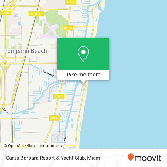 Mapa de Santa Barbara Resort & Yacht Club