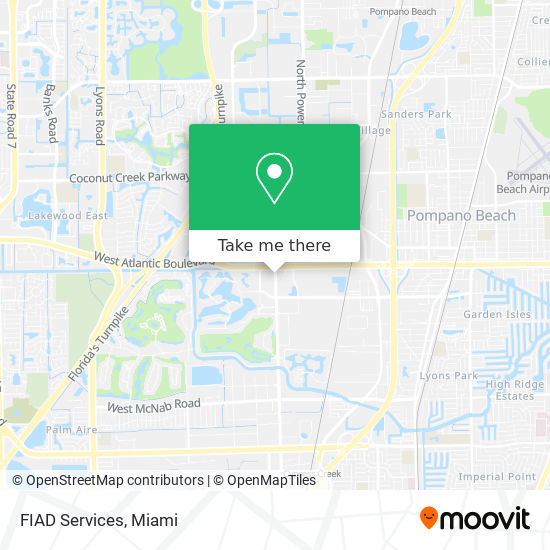 FIAD Services map
