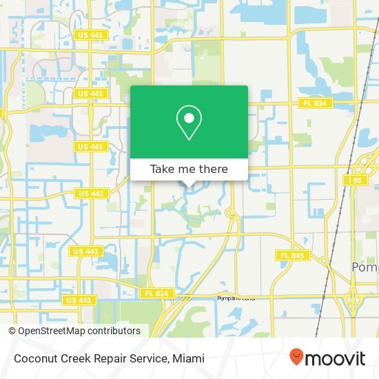 Coconut Creek Repair Service map