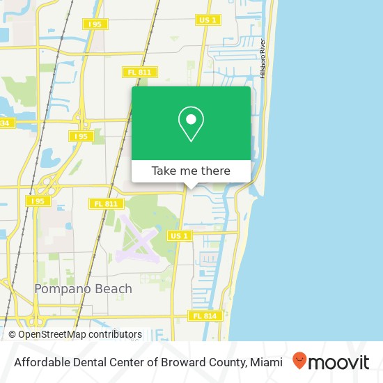 Mapa de Affordable Dental Center of Broward County