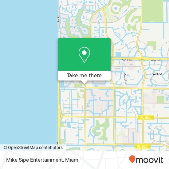Mike Sipe Entertainment map