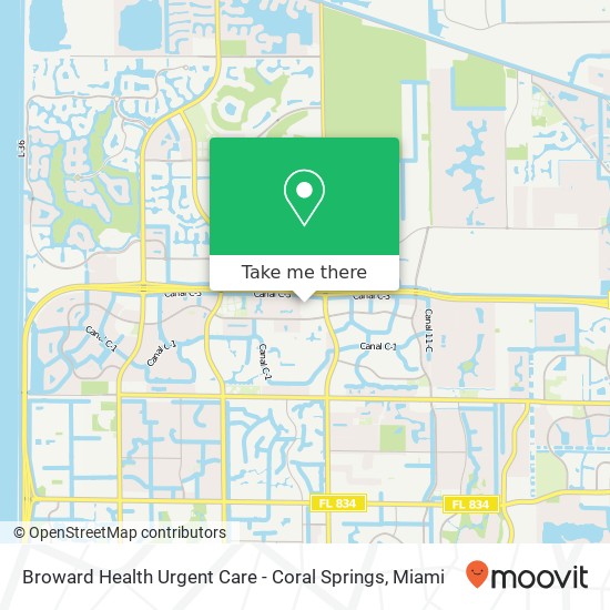 Broward Health Urgent Care - Coral Springs map