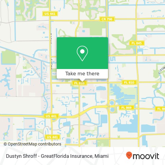 Dustyn Shroff - GreatFlorida Insurance map