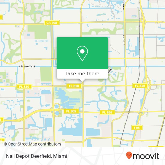 Nail Depot Deerfield map