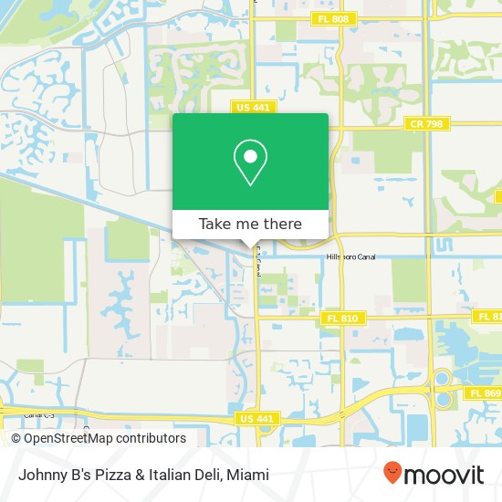 Johnny B's Pizza & Italian Deli map