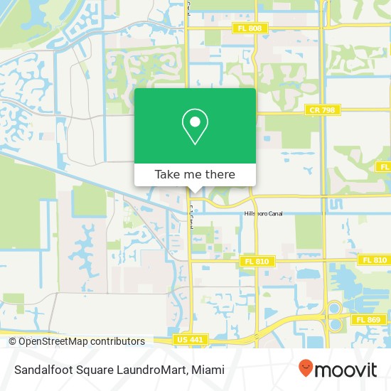 Mapa de Sandalfoot Square LaundroMart