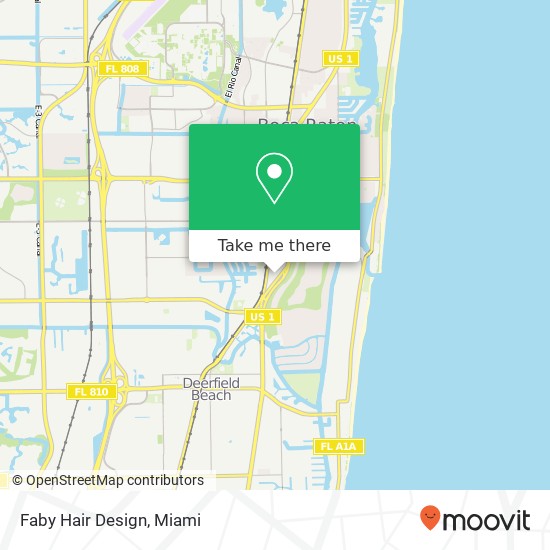 Faby Hair Design map
