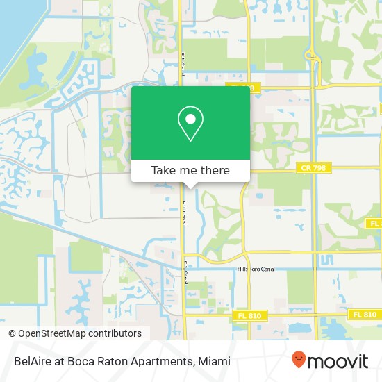 BelAire at Boca Raton Apartments map