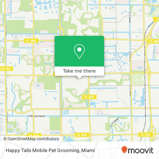 Happy Tails Mobile Pet Grooming map
