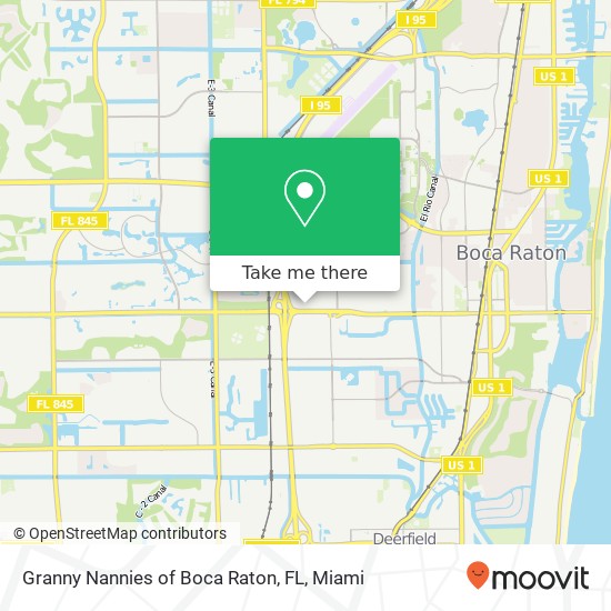 Mapa de Granny Nannies of Boca Raton, FL