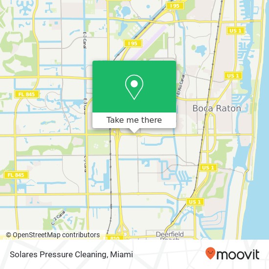 Solares Pressure Cleaning map