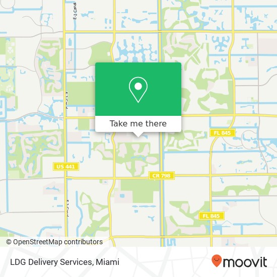 Mapa de LDG Delivery Services