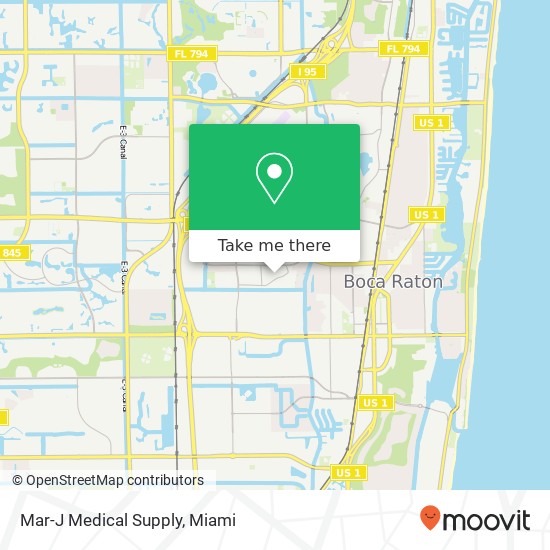 Mar-J Medical Supply map