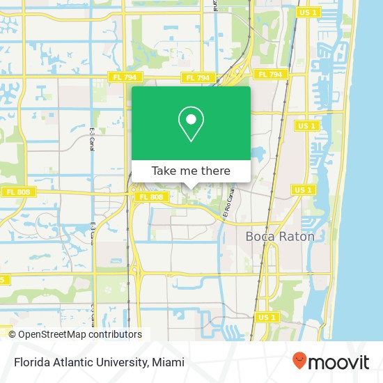 Florida Atlantic University map
